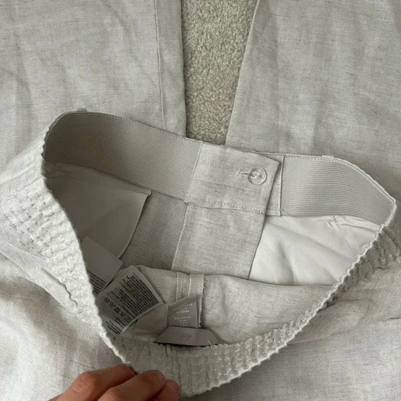 H&M high waisted wide leg  linen trouser - Picture 8 of 9